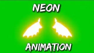 neon animation green screen | neon | green screen |