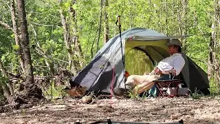 Fun BBQ Day-Camping by the Spring and River with the North Face Stormbreak 3 Tent