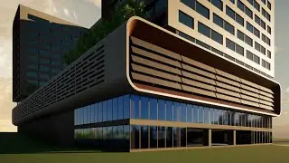My design proposal. 300 apartments mixed use development. #architecture