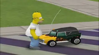 Big RC Cars Mod Pack In The Simpsons Hit And Run Gameplay