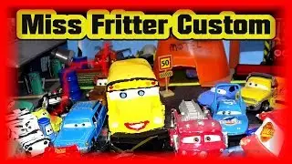 Radiator Springs Miss Fritter The Unveiling with Cars 3 Lightning McQueen