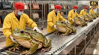 Inside the Frog Leather Factory|How Exotic Skins Become Luxury Items (Full Process) Million Dollar??