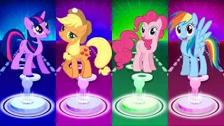 Tiles Hop EDM Rush | My Little Pony | Twilight Sparkle VS Applejack VS Pinkie Pie VS Rainbow Dash