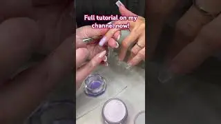 Acrylic nail one bead method - tutorial for beginners #acrylicnaildesign