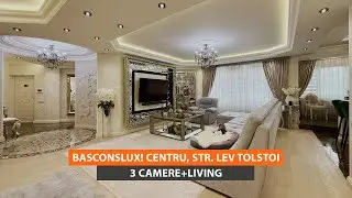 Apartament de v&acirc;nzare 3 camere + living. Basconsluxs. Centru, Lev Tolstoi | Acces Imobil