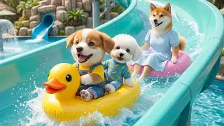 Baby Puppy Returns a Lost Wallet&hellip; What Happens Next Takes His Family to a Water Park 🐶💙🎢