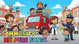 👩&zwj;🏫👩&zwj;🚒 Community Helpers Song 🎵 | Fun Learning Song for Kids | Happy Tale & Tune