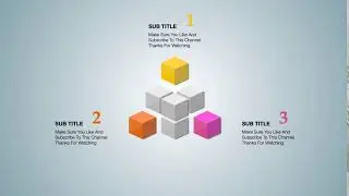 키노트 애니메이션 따라하기 - Animated Cubes Slide