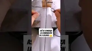 TUTORIAL 👆 Si quieres 2 Colores en tu misma Pulsera de hilo Tejida esta es la T&eacute;cnica #kr&aacute;sy