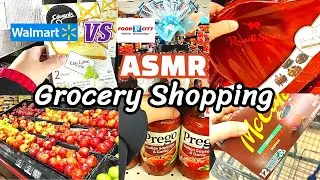 Walmart Grocery Shopping ASMR | Anxiety Relief Relaxing Satisfying Video❤️No Talking | Grocery Store