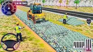 Railway Tunnel Construction Sim 3D - Jcb Train Track Construction Simulator - Android GamePlay part1