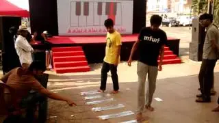 Arpiano : An arduino powered walkable piano | Javascript NodeJS DIY Application Game