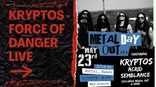 Force of Danger - Kryptos. Live @ Metal Day Out, Social - Saket Delhi. #heavymetal #metal #music 🤘🏼🖤