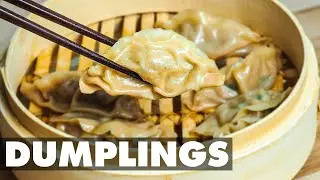 Homemade Korean Dumplings Recipe for Beginners! (Pork Dumplings From Scratch)