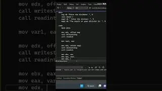 Write a program to perform division in assembly language #assemblylanguage