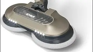 Shark Mop,Scrub & Sanitize at The Same Time with Dirt Grip Soft Scrub Washable Pads & LED Headlights