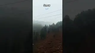 1st Snow in Uttrakhand #youtubeshorts #nature 🌿🍃 #shortsfeed #viral 🔥#trendingsong  #trendingshorts