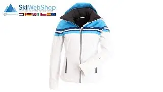Deluni | Ski jacket women blue and white | SkiWebShop