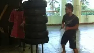 Eskrima Escrima Doce Pares Stick Bagging at the Doce Pares World HQ