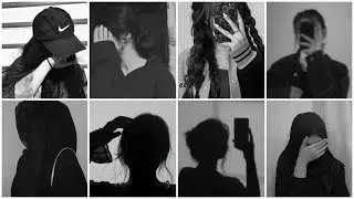 Dpz for girls 💕 || hide face dp || profile picture for girls || black dp images || hidden face dpz