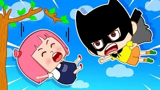 When Batman Usha Is Afraid of Heights - Funny Cartoon for Kids | Uri Channel