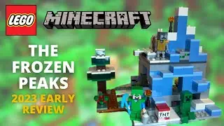 2023 The Frozen Peaks - EARLY LEGO Minecraft Review! (21243)