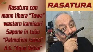rasatura con il rasoio a mano libera. Oggi il kamisori 