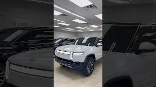 Rivian R1S for ExoShield Protection windshield film #rivian #ev #exoshield #luxurycars #detailing