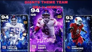 FINALLY Added ROTY JAXSON DART as Qb1 on the New York GIANTS Theme Team