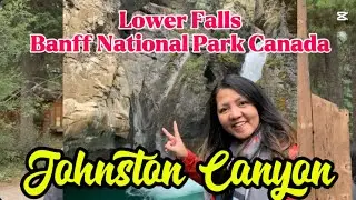 1 HOUR HIKE  TO LOWER FALLS IN JOHNSTON CANYON BANFF, ALBERTA #banff #explorealberta #canada