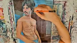 Evoking the Nude Male Figure through Dynamic Brushwork