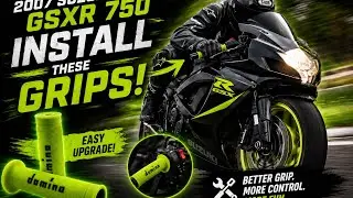 Installing motorcycle grips 
