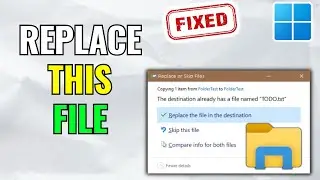 How to Replace or Overwrite Files in Windows 11 | File Conflict & Copy Tips (2025)