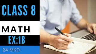 Class 8 Oxford math Ch:1 Ex:1 B Q:1,2 | 24 MKD