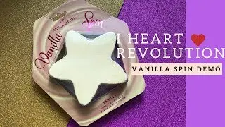 I Heart Revolution Vanilla Spin bath bomb demo