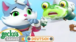 GRRR! Der Gecko friert | 60-minütige Zusammenstellung｜Geckos Garage Deutsch｜LKW für Kinder 🛠️