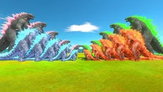 Godzilla War Godzilla Evolved x Godzilla Nuclear vs Godzilla Green x Godzilla Thermonuclear - ARBS