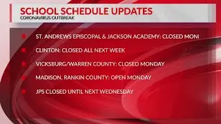 School schedule updates