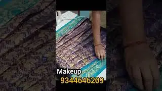 saree Pre pleating _Nandhu makeup