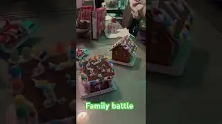 Rate our gingerbread homes. #viral #explore  #exploremore #foryou #fypシ #gingerbread #rate #battle
