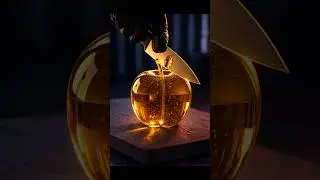 Crystal Apple ASMR 🍎 | Satisfying Neon Cutting | Visual ASMR