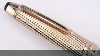 MONTBLANC モンブラン 万年筆 マイスターシュテュック ソリテール ジオメトリー ル･グラン 百獣の王「ライオン」ニブ F