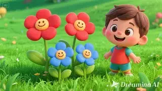 Seven Little Flowers Blooming Bright | Fun Counting Song for Kids | Nature Nursery Rhyme
