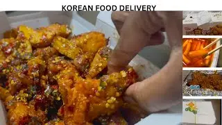 Ordering Korean Delivery Food For 24 H / Korean food compilation / Food we ordered online in Korea