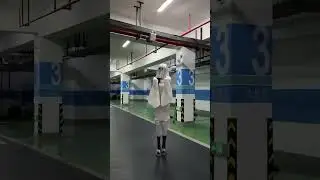 Cute Ghost Girl in White Dress Nails the Puppy Dance! #cosplay #cute #dance #halloween