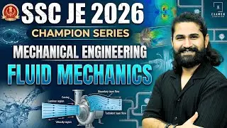 SSC JE 2026 | Fluid Mechanics MCQ | SSC JE Mechanical Classes | Shivam Sir