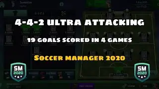 Ultra attacking 4-4-2 tactics for SM20 | Soccer Manager 2020 | YouTube