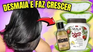 HIDRATAÇÃO INSUPERÁVEL! Faz Crescer, Reduz a Queda e Desmaia os Fios 100%