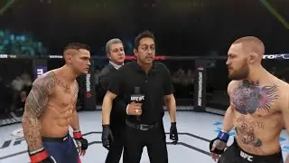 Conor Mcgregor vs Dustin Poirier UFC 3 Simulation (AI)