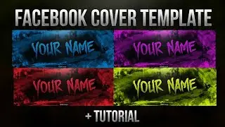 Free Facebook Cover Template + Tutorial Photoshop (Road To 300 Subs)